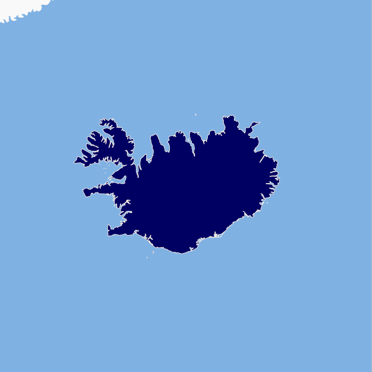 Map of Iceland