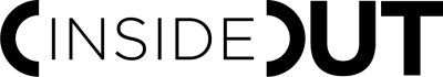 Inside out text logo.